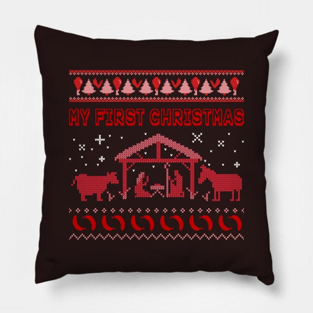 My First Christmas Pillow by Evlar