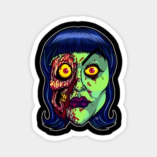 Zombie Grrrl Magnet