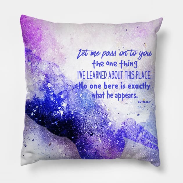 Let me pass onto you Pillow by NatLeBrunDesigns