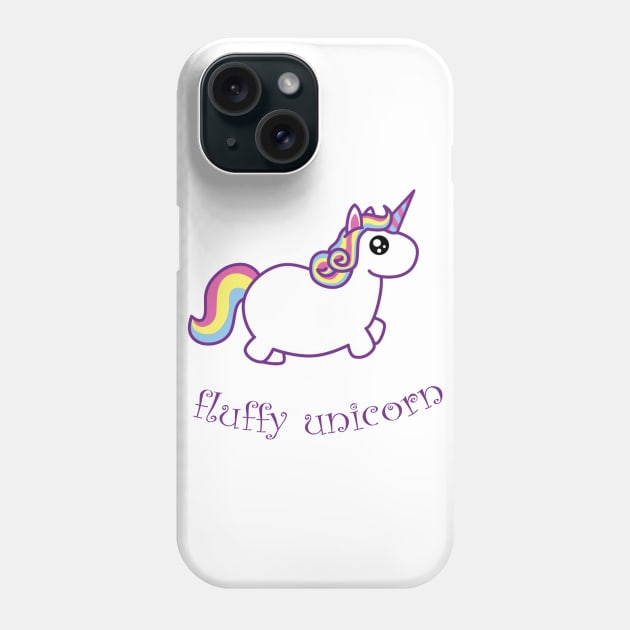 Fluffy unicorn Phone Case by Rikux