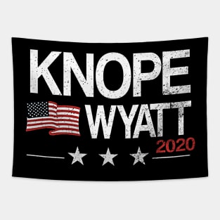 Knope VS Wyatt 2020 Black Tee Tapestry