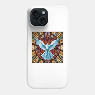stained glass window in a church Phone Case