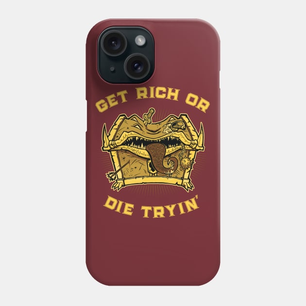 Get Rich Or Die Tryin' Phone Case by DCLawrenceUK