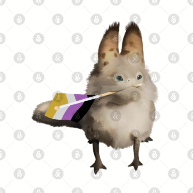 Pride Collection Loth Cat Star Wars Nonbinary Flag by fiatluxillust