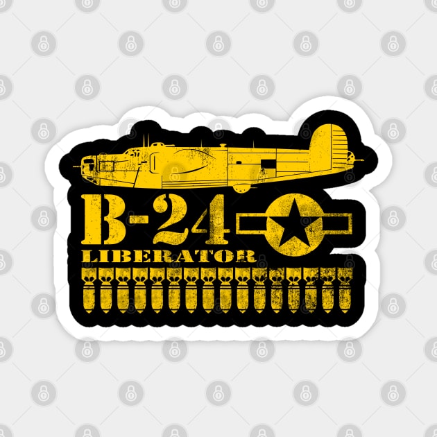 B-24 Liberator (distressed) Magnet by TCP