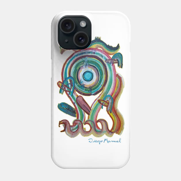 Shapes, tongues and waves 2 Phone Case by diegomanuel