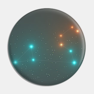 Leo Constellation Pin