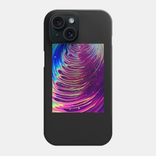 Trippy Neon Waves Phone Case