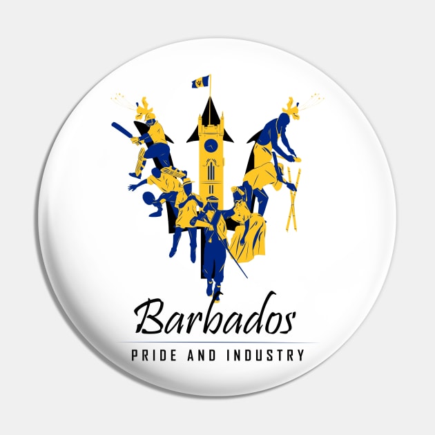 Barbados | Pride and Industry Pin by armaguard