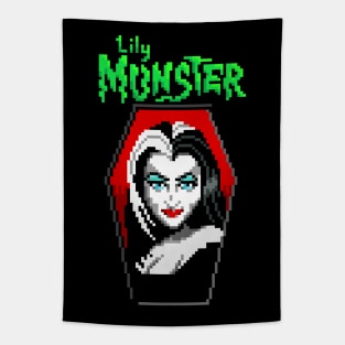 Vampire Bride Pixel Portrait Tapestry