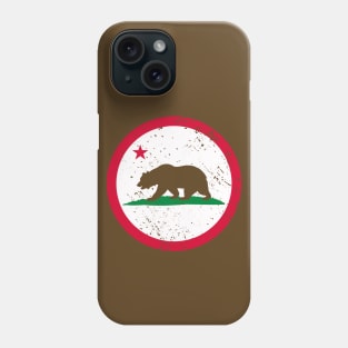 Retro California State Flag // Vintage California Grunge Emblem Phone Case