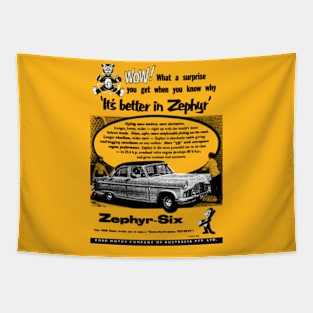 FORD ZEPHYR SIX - advert Tapestry