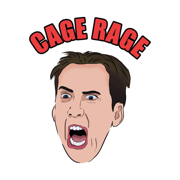 Nick Cage Rage by Barnyardy