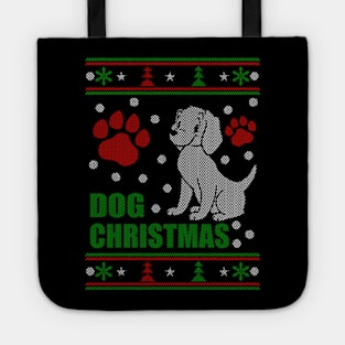 Dog Christmas Ugly Sweater Tote