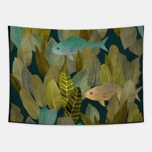 Forest of Fish Tapestry