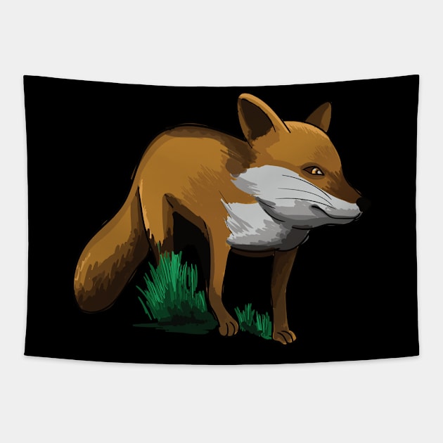 Fox foxes cute animal forest gift Tapestry by Jackys Design Room