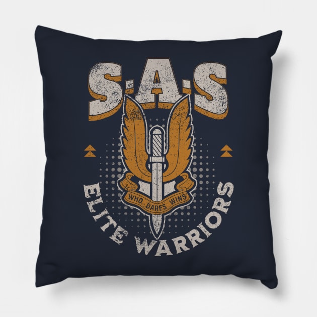 SAS Special Air Services Military British Pillow by Distant War