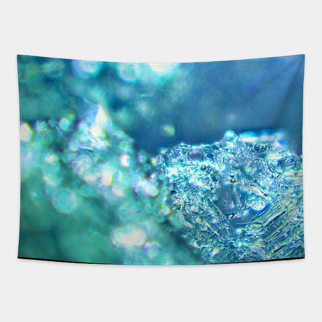 Abstract colorful crystals Tapestry by Farhad