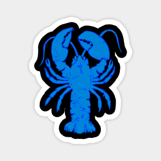 Electric Blue Lobster Magnet