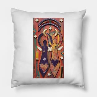 Soul Sister Gemini Twins by Harriette Knight Pillow