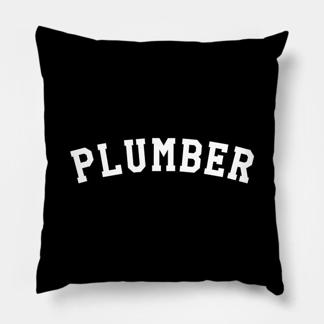 Plumber Pillow by KC Happy Shop