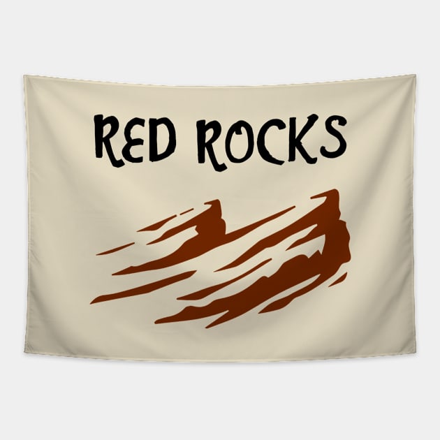 Red Rocks Amphitheater Colorado Tapestry by DeadBeatElite