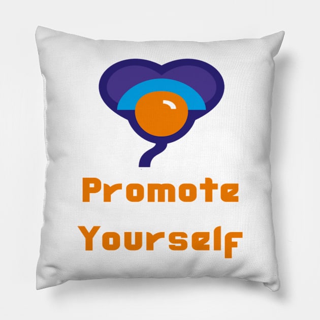 Bharat Parv - Promote Yourself - 2 lines Pillow by Bharat Parv