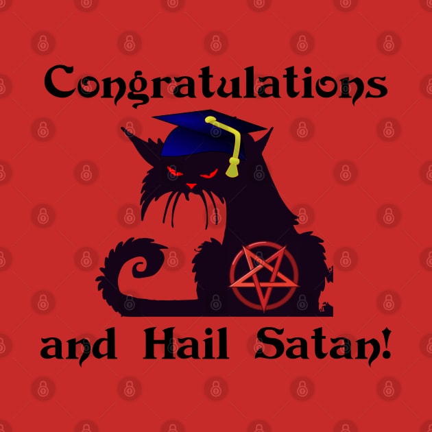 Graduation "Congratulations and Hail Satan!" by TraditionalWitchGifts