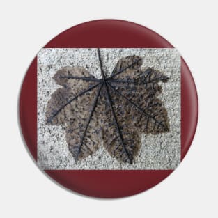 Fall Leaf Imprint Pin