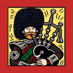 Bagpipes Pop Art T-Shirt