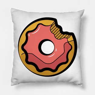 Bitten Donut Pillow