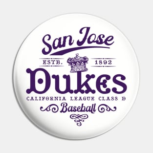 San Jose Dukes Baseball Pin