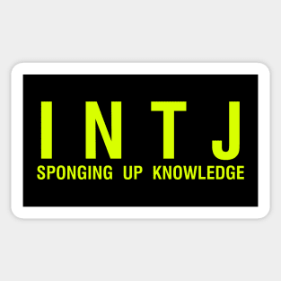 INTJ - Pencil Scratch - Personality Type, Myers Briggs, MBTI, Typology, Mastermind, Architect - Intj - Magnet