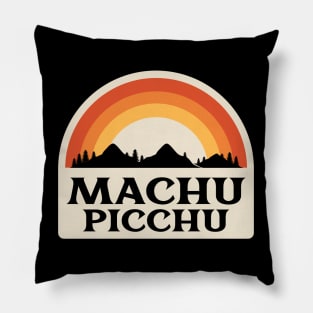 Machu Picchu Retro Pillow