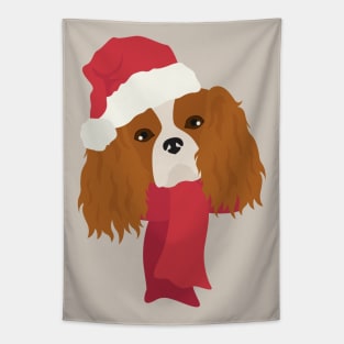 Christmas Cavalier King Charles Spaniel Tapestry