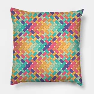 Retro Mats Rainbow Pattern Pillow