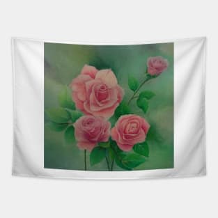 PINK ROSES Tapestry