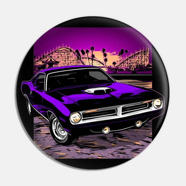 Purple 70 Plymouth Barracuda Pin by ZoeysGarage
