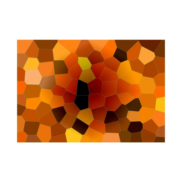 Hot Lava Honey Mosaic Pattern by ZeichenbloQ