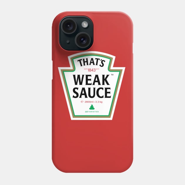 Weak Sauce Phone Case by Sharkshock