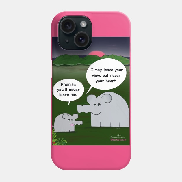 Forever in Your Heart Phone Case by Enormously Funny Cartoons