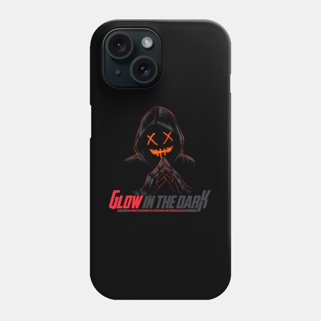 Skull Mask Glow in the Dark Phone Case by Pikiran Bobrok