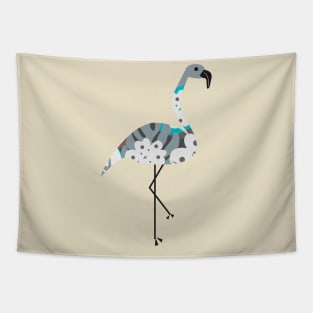 Floral flamingo Tapestry