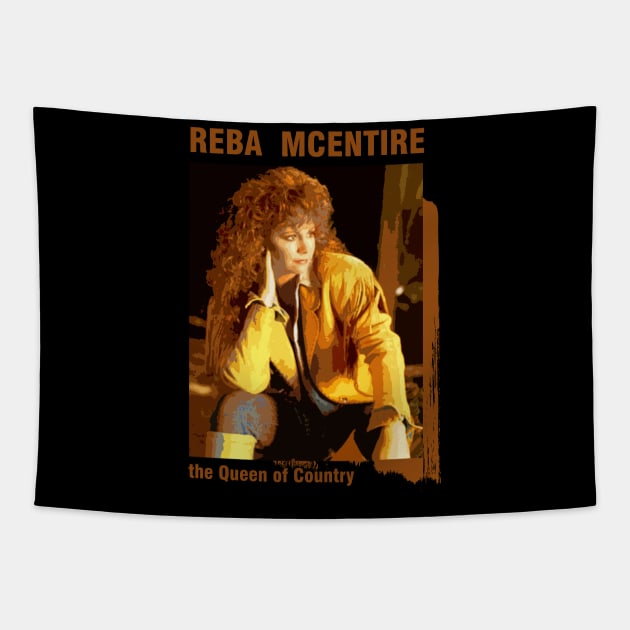 The Queen Of Country - Reba McEntire Tapestry by Dami BlackTint