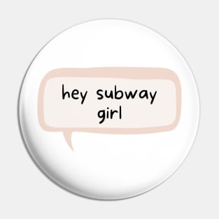 Hey subway girl! Hey coffee girl! - Inspired by August and Jane in One Last Stop Pin