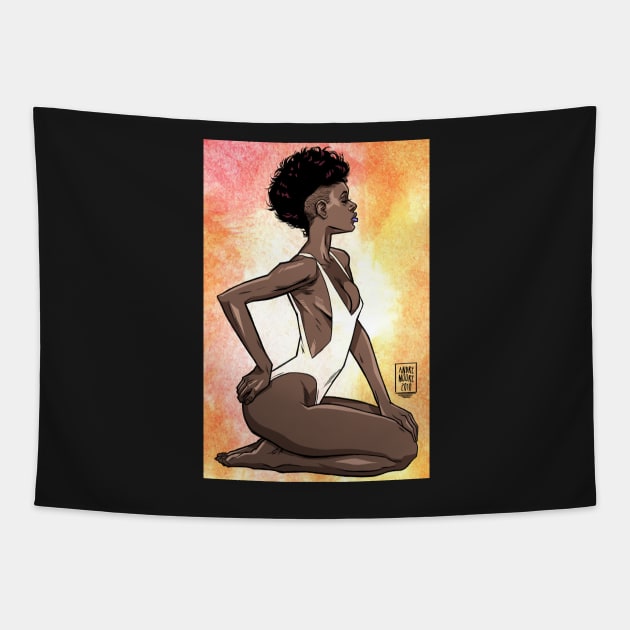 Nubian Beauty Tapestry by drdre74