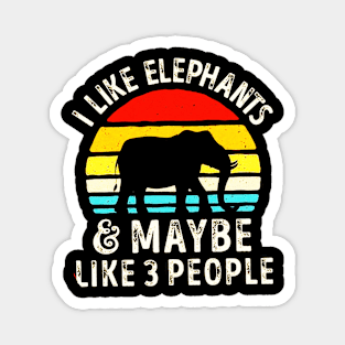 I Like Elephants Magnet