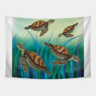 The Turtle Garden Tapestry