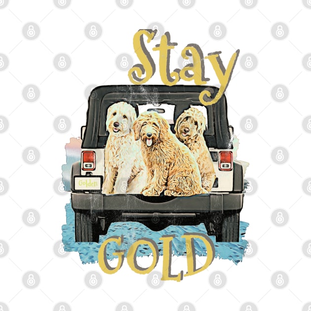 Stay Gold Vintage-Look by Witty Things Designs