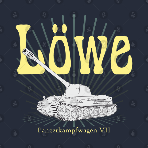 Disover German heavy tank Pz.kpfw. VII Löwe - World Of Tanks - T-Shirt
